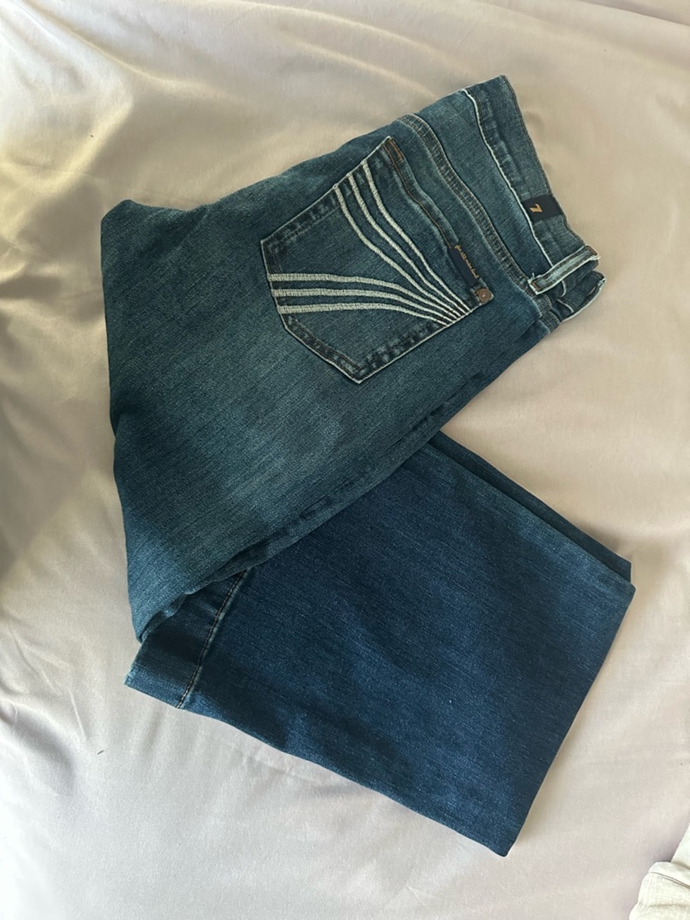 7 For All Mankind Women's Deep Blue Jeans